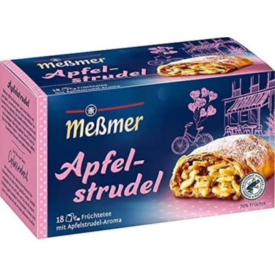 Abbildung von Meßmer Apfelstrudel 18 Teebeutel Vegan Glutenfrei Laktosefrei