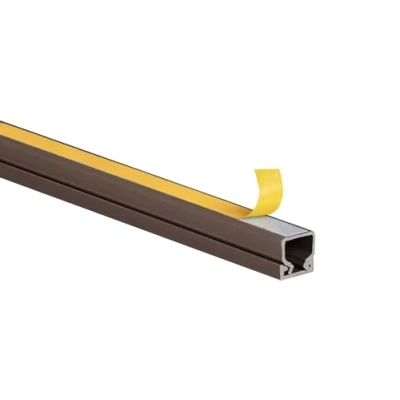 Abbildung von 10m KOMIB Kabelkanal/Kabelkanäle/Kabelführung Verschiedene Größen und Farben Schraubbar 5 x 2m Stangen (Braun Holz Design, 10 mm (Selbstklebend))