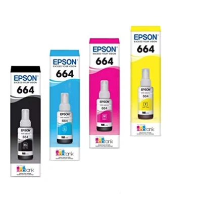 Abbildung von Epson Ecotank Black Cyan Magenta Yellow Ink Bottle Bundle Pack