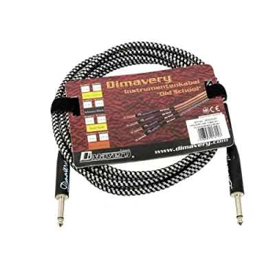 Abbildung von DIMAVERY Instrumenten Kabel, 3m, sw/sil
