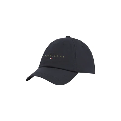 Abbildung von Tommy Jeans Baseball Cap &quot;TJM LINEAR LOGO CAP&quot;, Klettverschluss, Logostickerei, Schriftzug