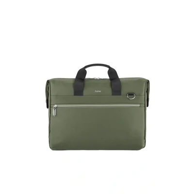Abbildung von Hama Laptoptasche „Ultimate“ (für Laptops 40 41 cm, 15,6 16,2“, gepolstert, wasserabweisend, Elegante Businesstasche mit Tabletfach 11“, viele Fächer, Schultergurt, Trolleyschlaufe) grün