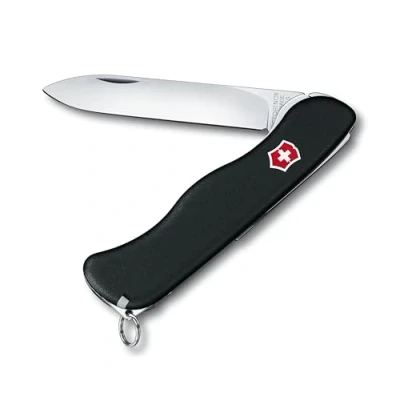 Abbildung von Victorinox Schweizer Taschenmesser Sentinel, Swiss Army Knife, Multitool, 4 Funktionen, Klinge, Pinzette, Zahnstocher, Feststellklinge