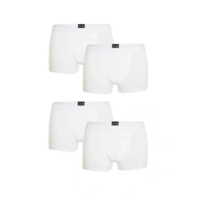 Abbildung von LVB Boxer Multipack aus Baumwolle Herren x4 , Weiß 4/M