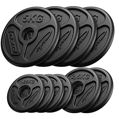 Abbildung von Olympia Guss Hantelscheiben Set Gewichte mit ø51 mm Bohrung 30 kg