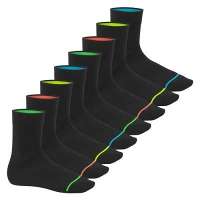 Abbildung von Footstar Basicsocken Herren &amp; Damen Baumwollsocken (8 Paar) Socken im Neon Look