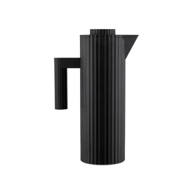 Abbildung von Alessi Thermoskanne Plissé MDL12 B Schwarz 1 Liter von Michele De Lucchi