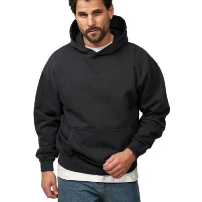 Abbildung von BEHYPE STUDIOS Hoodie BHSOITA Herren Heavy Oversize Blank Kapuzenpullover Sweatshirt Raglan Sweater