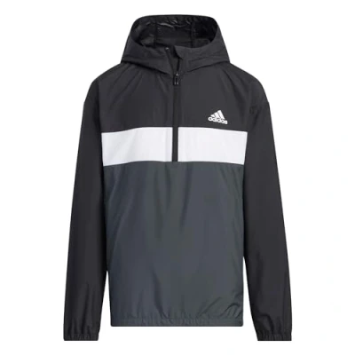 Abbildung von adidas Performance Anorak Unisex Windbreaker für Kinder, Größe: 128, Black