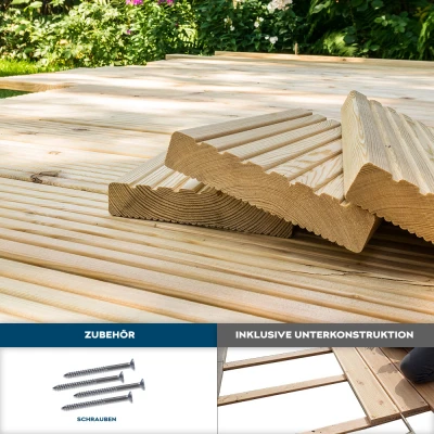 Abbildung von Terrassendielen LÄRCHE Holz ARIS 50m²