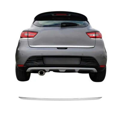 Abbildung von OMAC Kofferraumleiste Heckklappe Leiste kompatibel mit Renault Clio 2012 2019 Edelstahl Chrom