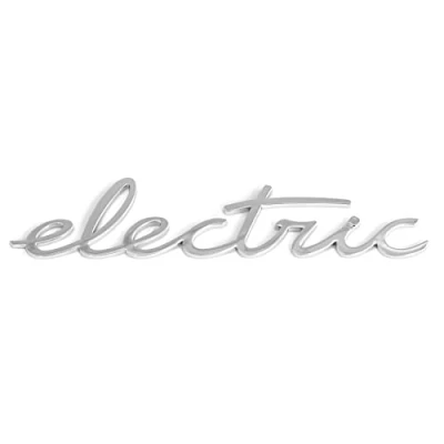 Abbildung von Seat 12S853687739 Schriftzug Electric Heckklappe Logo Emblem Aufkleber, Silber