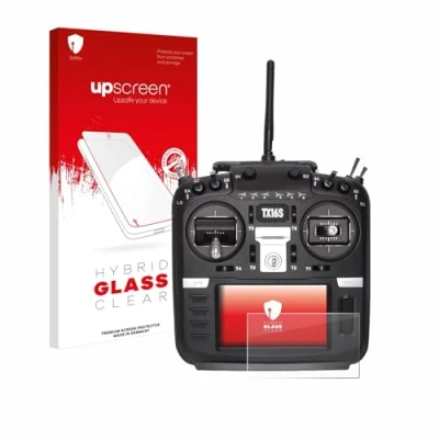 Abbildung von upscreen Schutzglas für Radiomaster TX16S Schutzfolie, Glas Folie [Klar, 9H Panzerschutz, Anti Fingerprint]