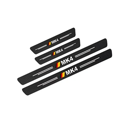 Abbildung von KBUYS 4 Stück Auto Schutz Einstiegsleisten Aufkleber, kompatibel mit Volkswagen VW Golf MK1 MK2 MK3 MK4 MK5 MK6 MK7 MK8 Zubehör (Color : MK4)