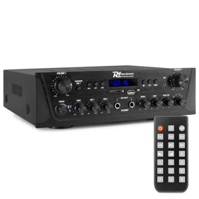 Abbildung von Power Dynamics PV220BT, 2 Zonen Bluetooth Verstärker 2x 100 Watt