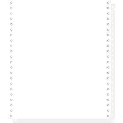 Abbildung von Exacompta 62512E Packung mit 1000 Blatt Computerpapier endlos, 240 mm x 11&quot; (27,94 cm) 2 fach, selbstdurchschreibend, 56/57 g/qm, Microperforation beidseitig, weiß