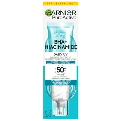 Abbildung von Garnier Pure Active BHA + Niacinamid Fluid gegen Unvollkommenheiten mit SPF50+, 40ml