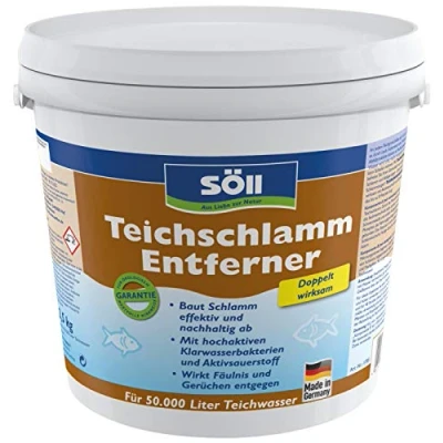 Abbildung von Söll 80632 TeichschlammEntferner 2,5 kg hochaktive Klarwasserbakterien und Aktivsauerstoff entfernen Schlamm, Ablagerungen im Gartenteich Fischteich