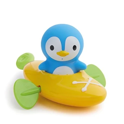 Abbildung von Munchkin Paddlin Penguin, Aufziehboot mit Pinguin Spritztier Badespielzeugset