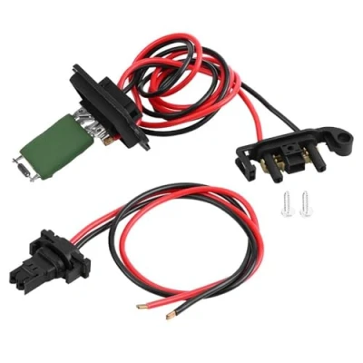 Abbildung von KSTE Gebläsemotor Heizwiderstand, Auto Gebläse Widerstand Set, Heater Blower Fan Motor for Clio MK3 III Modus 7701209803