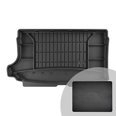 Abbildung von FROGUM ProLine 3D Gummimatte Exklusive Auto Kofferraummatte Kofferraumwanne für Volkswagen T Cross ab 2018 Bequemer Organiser Die höchsten Kanten