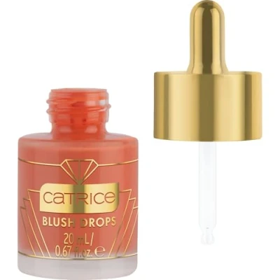 Abbildung von Catrice FESTIVE TREASURES Blush Drops, Rouge, Nr. C02, Orange, glänzend, vegan, ölfrei, ohne Parfüm, Alkohol, 1er Pack (20ml)