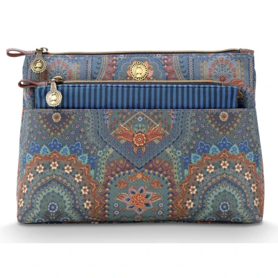 Abbildung von PIP STUDIO Caryn Kosmetiktasche Combi Jabali blau 26cm