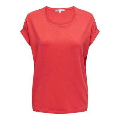 Abbildung von ONLY Onlmoster Oneck Tshirt basic, Damen, Größe: XS, Cayenne