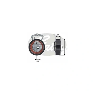 Abbildung von GATES FleetRunner Micro V Stretch Fit T43078 Spannrolle, Zahnriemen VOLKSWAGEN: Golf 4 Schrägheck, Polo III Lupo / 3L