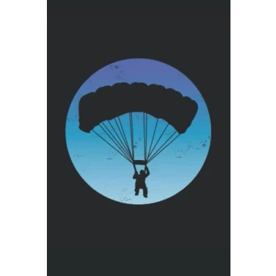 Abbildung von Notizbuch: Paragleiter Notizbuch 6x9 Zoll DIN A5 120 Seiten Punktraster Gleitschirm Notizheft Fallschirmspringen Tagebuch Fallschirmspringer Geschenk