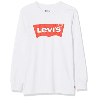 Abbildung von Levi&#039;s Batwing TEE Langarmshirt für Kinder, Größe: 104, White