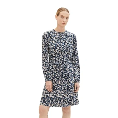 Abbildung von TOM Tailor MIT Struktur Freizeitkleid, Damen, Größe: 38, Black small texture design