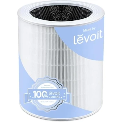 Abbildung von LEVOIT Ersatzfilter Luftfilter für Core 600S Luftreiniger, HEPA filter, hocheffizienter Aktivkohlefilter und Vorfilter, gegen 99,97 Prozent Allergene Staub Pollen Rauch, RF, Weiß