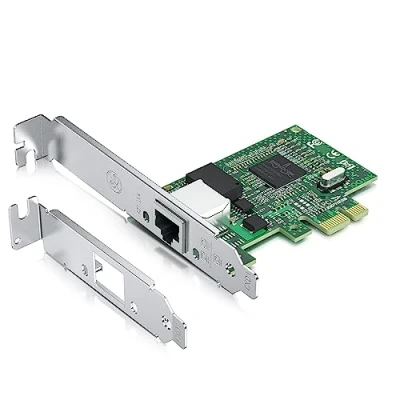 Abbildung von 10Gtek® Gigabit PCIE Desktop Netzwerkadapter mit Broadcom BCM5751 Chip 10/100/1000Mbps Ethernet Network Card Single RJ45 Port Support Windows Server, Win7, 10, XP and Linux