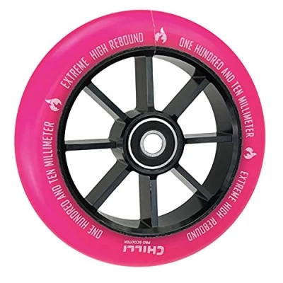 Abbildung von Chilli Pro Stunt Scooter Spoked Base Rolle 110mm (Schwarz/PU Pink)