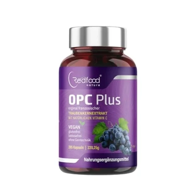 Abbildung von Redfood OPC französicher Traubenextrakt Kapseln + Vitamin C Kapseln, 285,00 St.
