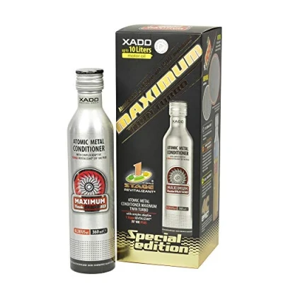 Abbildung von XADO Twin Turbo Motoren Öl Additiv Schutz für Motor Zusatz zur Reparatur und gegen den Verschleiß, atomarer Metallconditioner mit Revitalizant® 1Stage (Hochleistungsmotoren 3 10L Ölvolumen)
