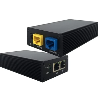 Abbildung von GIGA Copper G.hn Wave2 MIMO Bridge Set Gigabit Ethernet über Telefonkabel (2 &amp; 4 Draht), Netto Bandbreite 1500 Mbit/s, 2X G4202T Master+Client
