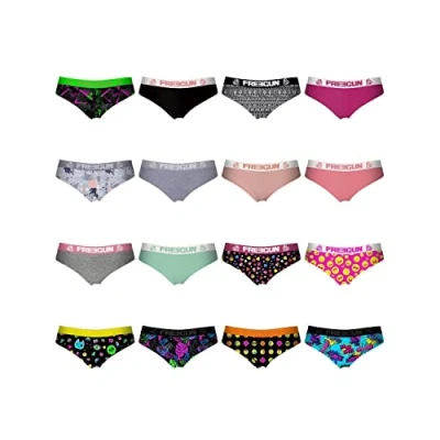 Abbildung von Unterwäsche Frauen Pack Surprise, Unterhosen Damen, Zufälliges Muster, Atmungsaktiv (5er Pack), Mehrfarbig, XL