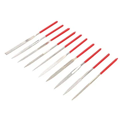 Abbildung von 10 stücke Guitar Fret Crowning Datei Bundmutter Dateien Repair Tool Für Gitarre Violine Musikinstrumentenzubehör Zubehör Musikinstrumente