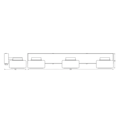 Abbildung von LEDVANCE ORBIS Flame Wand und Deckenleuchte mit LED, schwarz, 16.5W, 1050lm, 3000/4000K, Farbtemperatur via Wandschalter einstellbar (kaltweiß/warmweiß), IP44 Schutz vor Fremdkörpern Spritzwasser