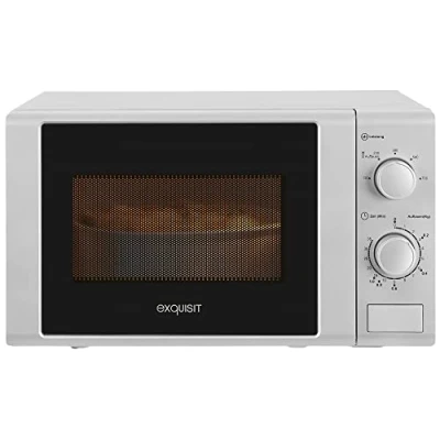 Abbildung von exquisit Mikrowelle MW 900 030, Mikrowelle, 20 l, silber