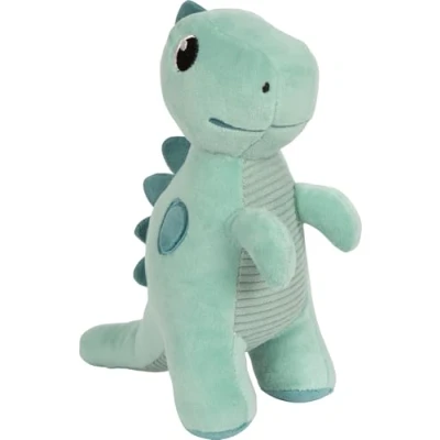 Abbildung von Small Foot Kuscheltier Dinosaurier grün „Dino“, 17 cm, aus Plüsch und Cord Stoff, Stofftier als Einschlafhilfe, Plüschtier für Babys Kleinkinder, 12686