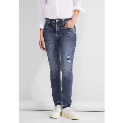 Abbildung von Street One Slim FIT Jeans Fit, Damen, Größe: 33x30, Blau