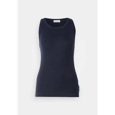 Abbildung von Marc O&#039;Polo Damen Tanktop mit Rundhalsausschnitt Slim Fit, Blau (Deep Blue Sea), S