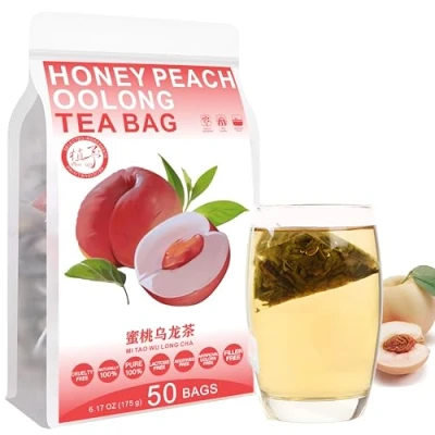 Abbildung von Plant Gift Honey Peach Oolong Tea Bags 6.17oz (3.5g*50bags), Tee, chinesische reine Natur, Gesundheitswesen Mischtee, Kombination von Blumentee 175g 蜜桃乌龙茶