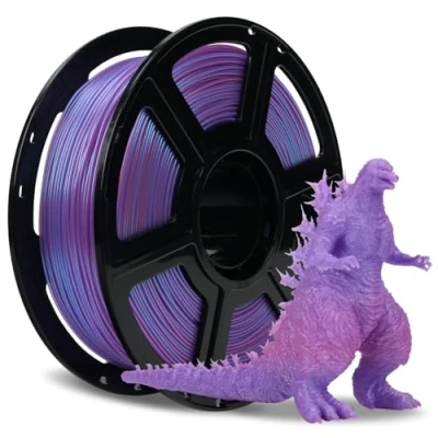 Abbildung von FLASHFORGE Chamäleon HS PLA Farbverlauf Blau und Rosa, Max 500 mm/s schneller Druck, Farbverschiebungs filament 1,75 mm, ändert die Farbe je nach Licht Winkel