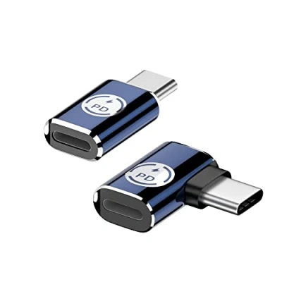 Abbildung von Lightning Buchse auf USB C Adapter, 2 Stück Stecker Adapter Kompatibel mit iPhone 15/15 Pro Max/15 Plus, iPad Pro/Air, für Schnell Laden, Nicht Audio/OTG