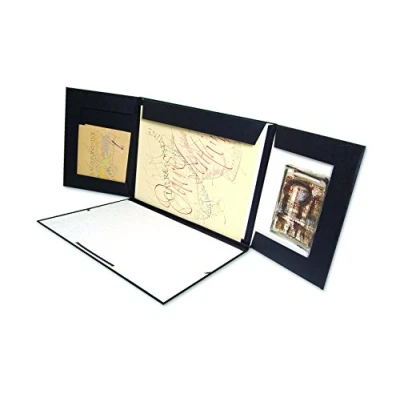 Abbildung von Clairefontaine 48605C Kraft Zeichenmappe (Gummizug, Fächern, Innenklappen, Rücken 30 mm, DIN A3+, innen: 29,7 x 42 cm, außen: 32 45 ideal zur Aufbewahrung Ihrer Werke) schwarz