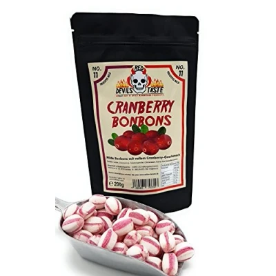 Abbildung von Cranberry Bonbon mild 200g RED DEVILS TASTE